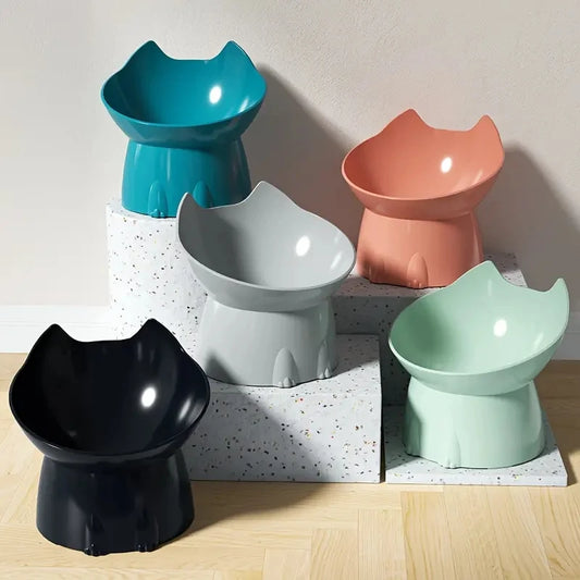 Elevated Tilted Cat Bowl