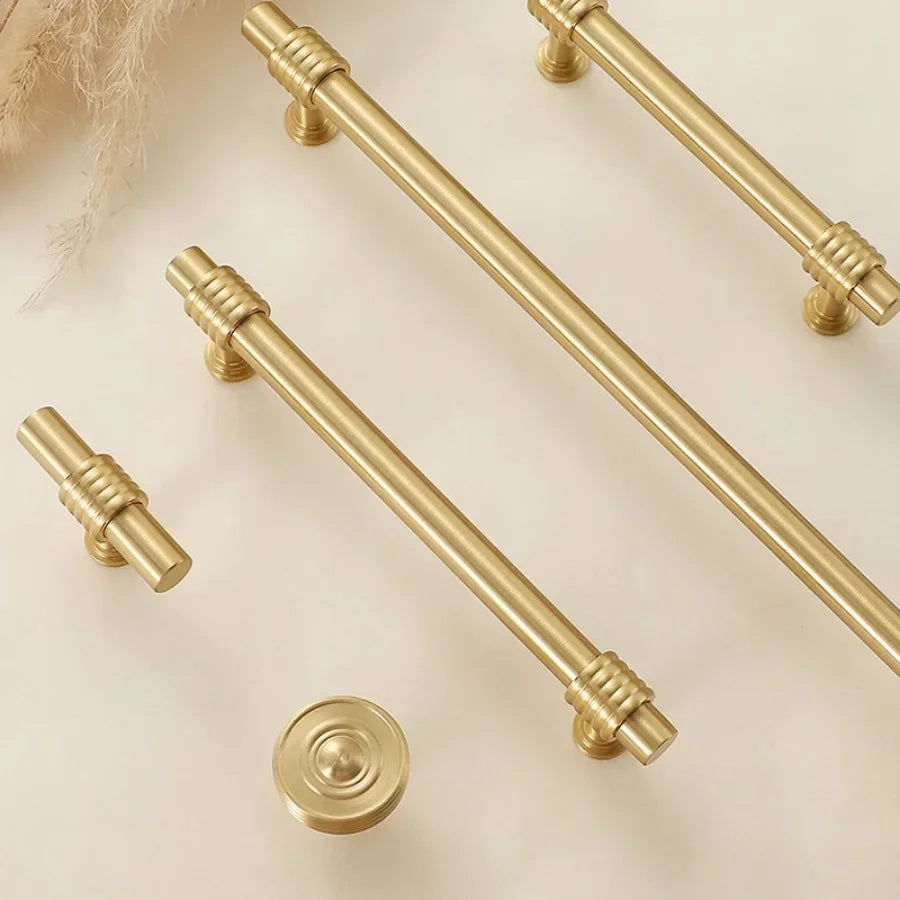 French Solid Brass Cabinet Handles