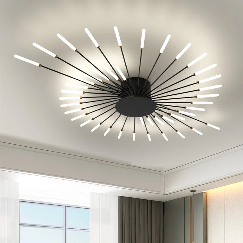Hanranhanmodern LED Ceiling Light,42-Light Heads Flower Shape Ceiling Lights,Living Room Light Fixtures