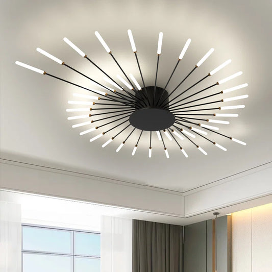 Hanranhanmodern LED Ceiling Light,42-Light Heads Flower Shape Ceiling Lights,Living Room Light Fixtures