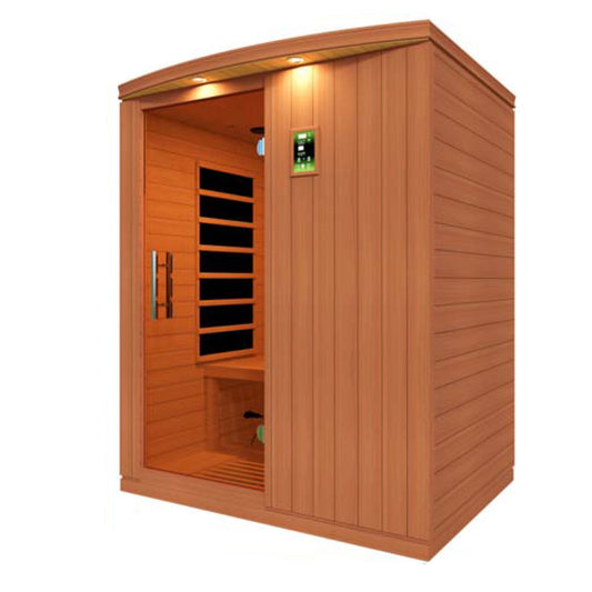 Madrid Elite 3 Person Low EMF Infrared Lighting Home Sauna