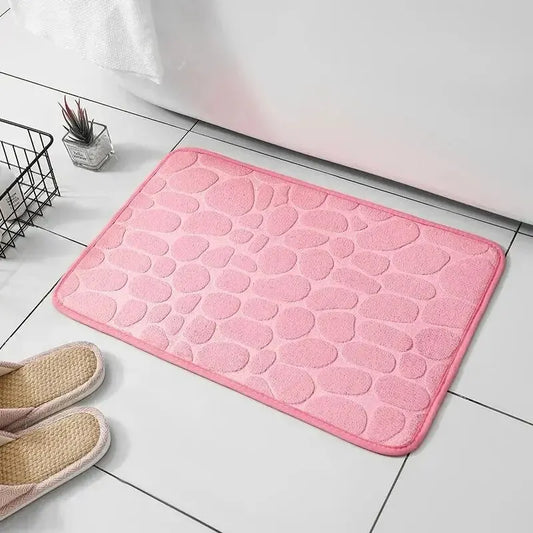 Embossed Pebble Anti-Slip Bathroom & Living Room Mat (1pc)