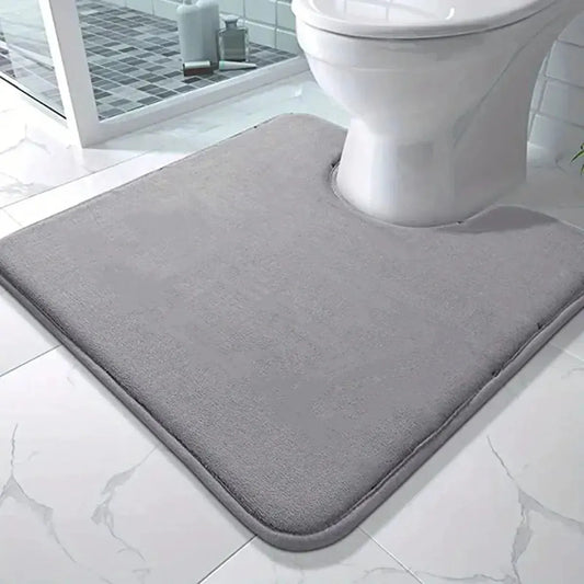 U-Shape Memory Foam Bath Mat  – Non-Slip Toilet Rug