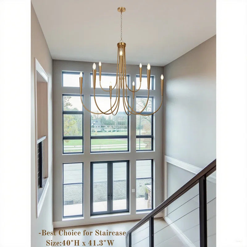 Otho 9 - Light Oversize 41In Candle Style Classic Chandelier UL Certified