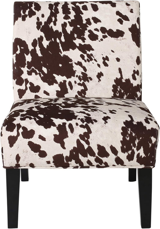 Kassi Fabric Dining Chair, Milk Cow 29.5D X 22.75W X 32.5H In