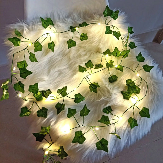 Solar Maple Leaf Fairy Lights (7M/50LED)