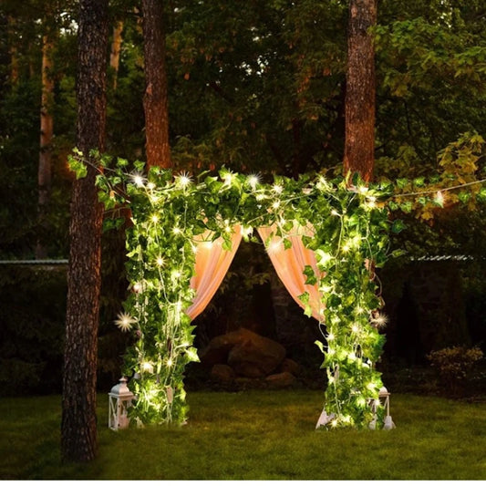 Solar Maple Leaf Fairy Lights (7M/50LED)