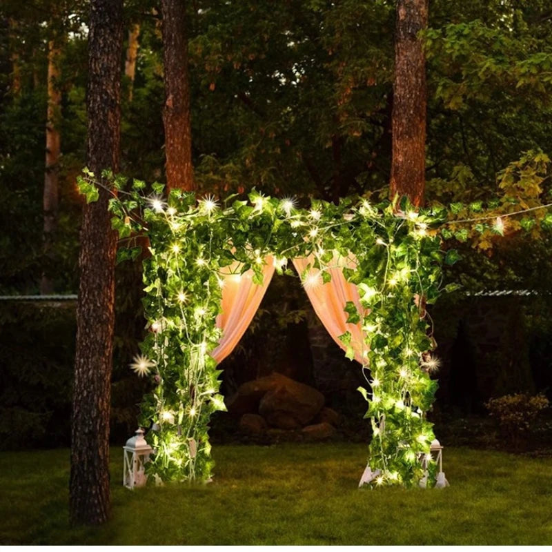 Solar Maple Leaf Fairy Lights (7M/50LED)