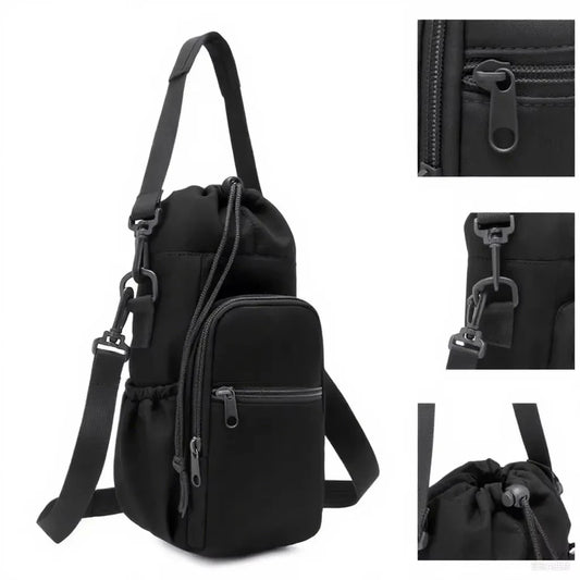 Portable Insulated Water Bottle Bag with Strap