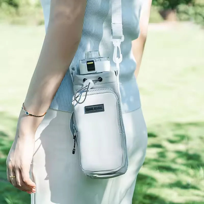 Portable Insulated Water Bottle Bag with Strap