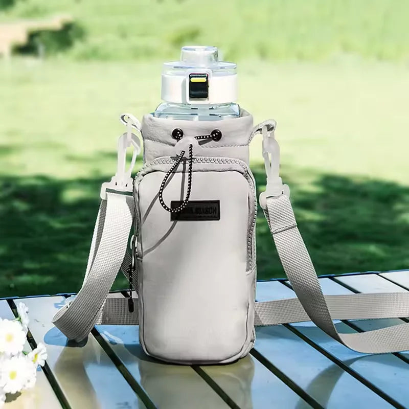 Gray water bottle holder 