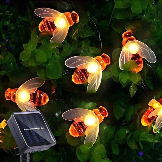 Solar Honey Bee String Lights