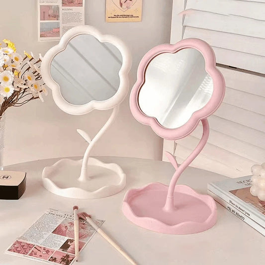 Floral Desktop Dressing Mirror