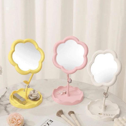 Floral Desktop Dressing Mirror