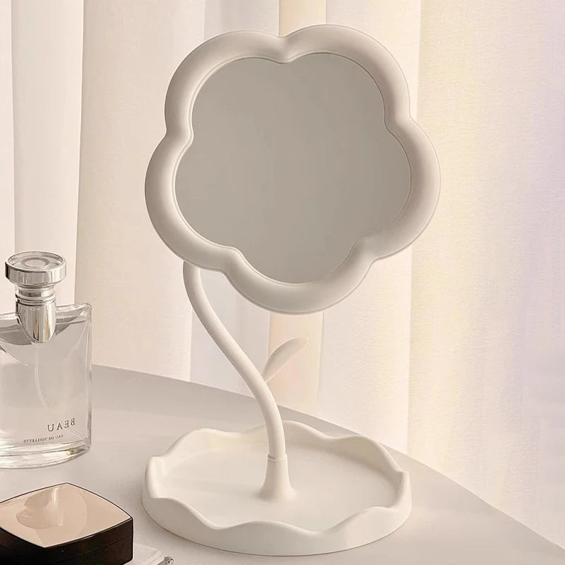 Floral Desktop Dressing Mirror