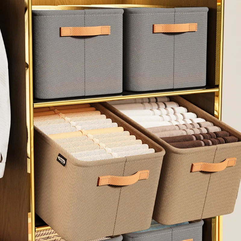 Thickened foldable clothes storage organizer