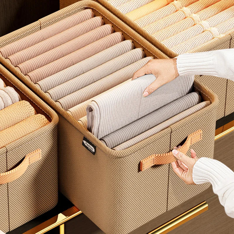 Thickened foldable clothes storage organizer