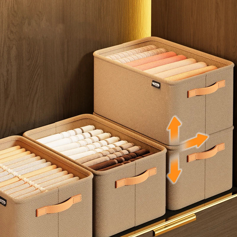 Thickened foldable clothes storage organizer