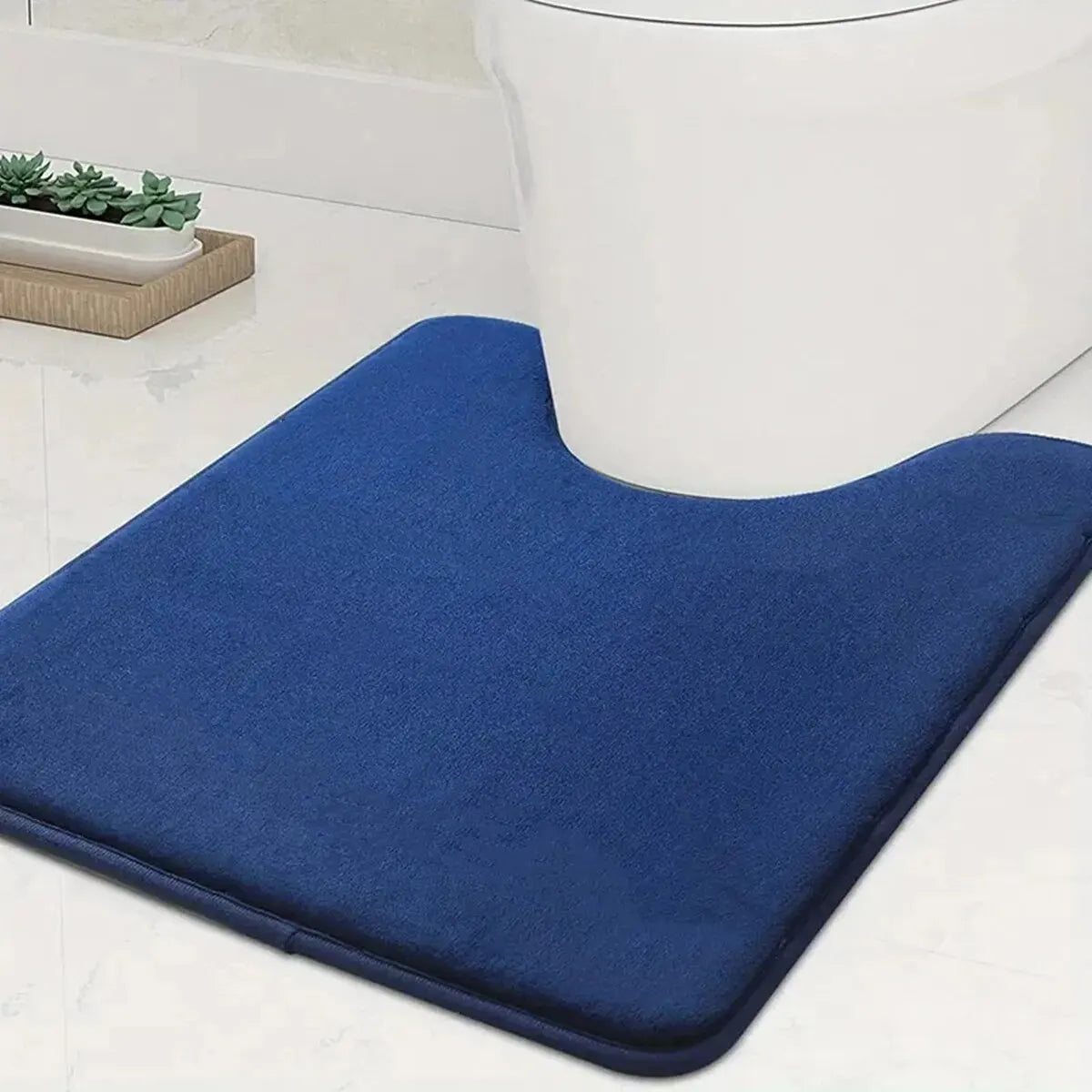U-Shape Memory Foam Bath Mat  – Non-Slip Toilet Rug