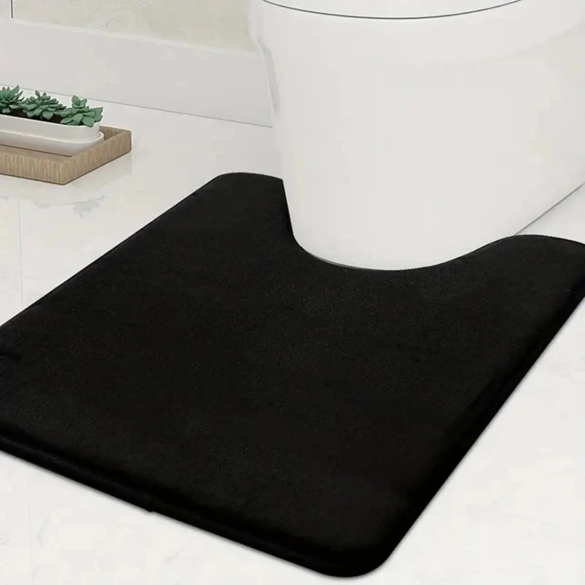U-Shape Memory Foam Bath Mat  – Non-Slip Toilet Rug