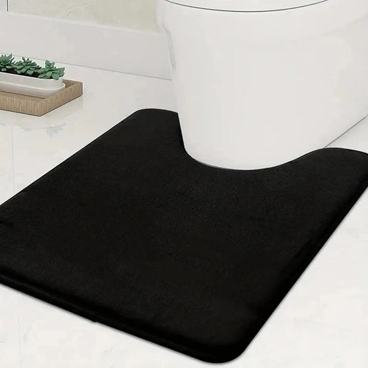U-Shape Memory Foam Bath Mat  – Non-Slip Toilet Rug