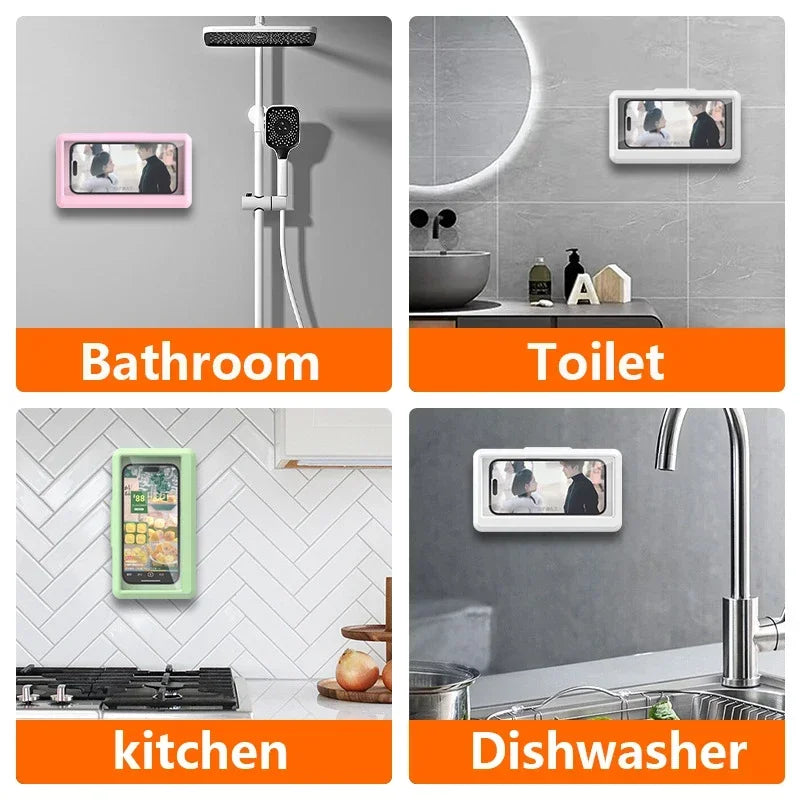 Universal Waterproof Shower Phone Case Holder