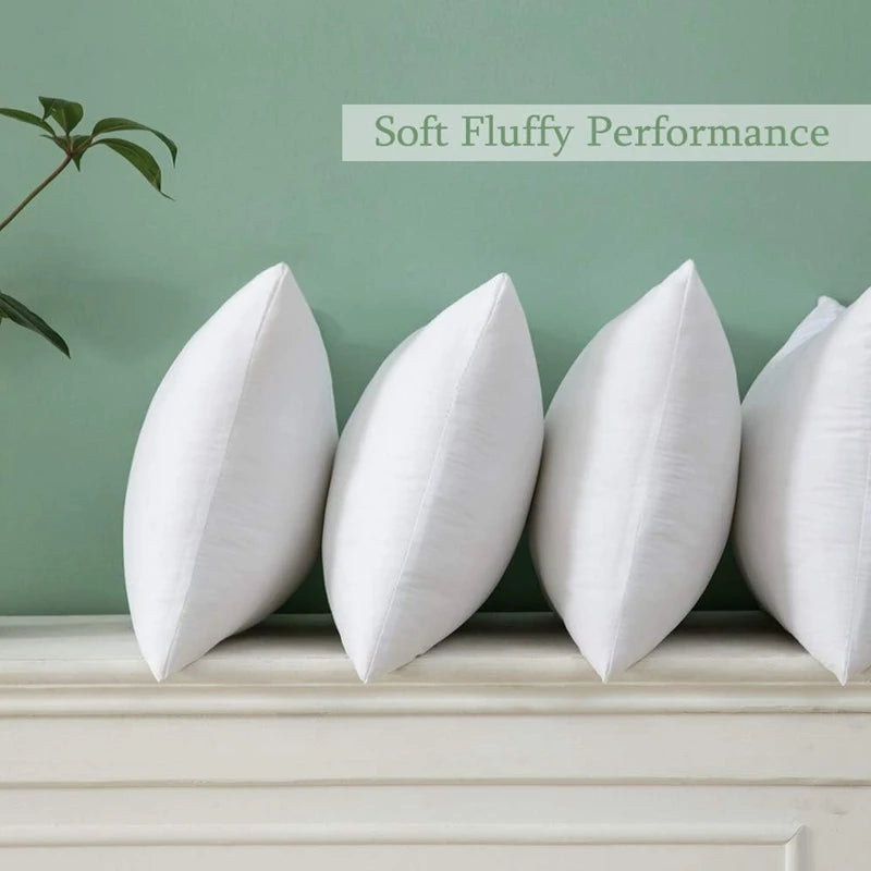 30X30 cm White Throw Pillow